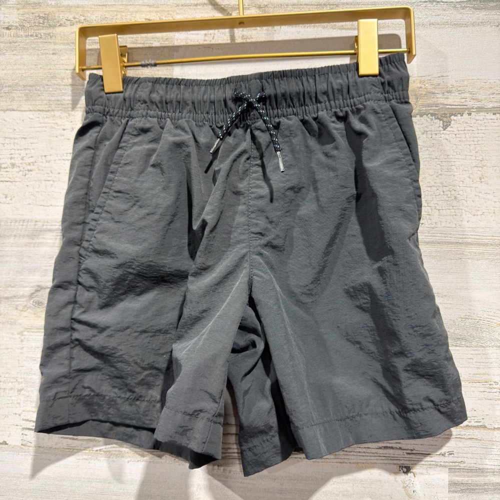Old Navy Jogger Quick Dry Shorts Boys Size 8 Grey Nylon EUC